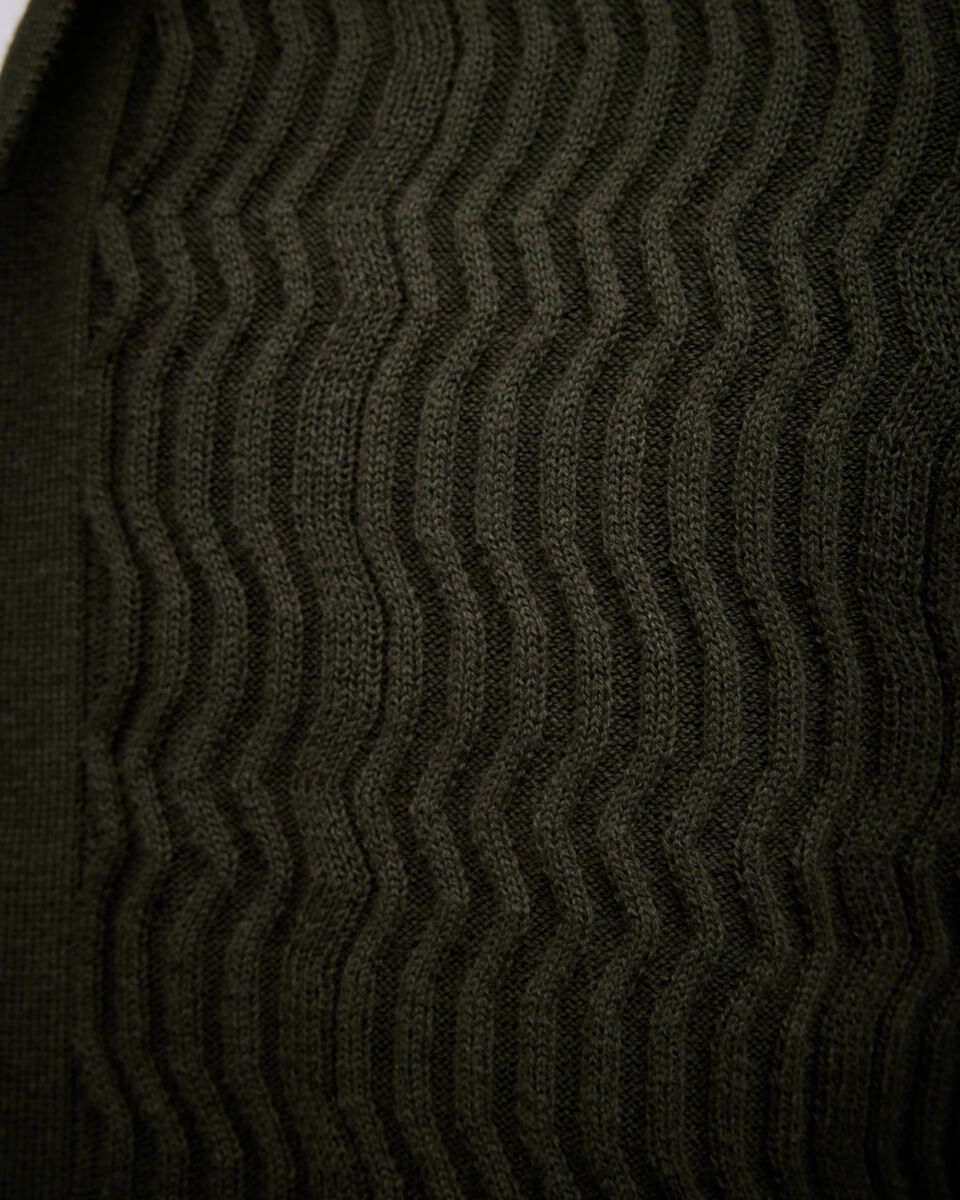 Wave Knit Button Down Short Sleeve Shirt, Khaki, hi-res